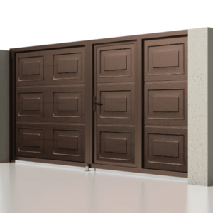 Распашные ворота с калиткой Prestige