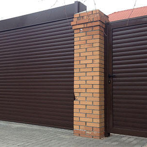 Калитка Prestige с заполнением роллетным профилем