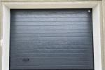 Установка секционных ворот цвет RAL7016 Серый антрацит