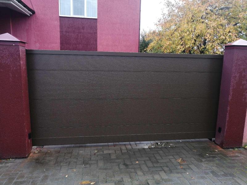 Устаовка откатных ворот Prestige