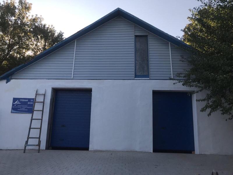 Секционные ворота цвет RAL5010 Синий