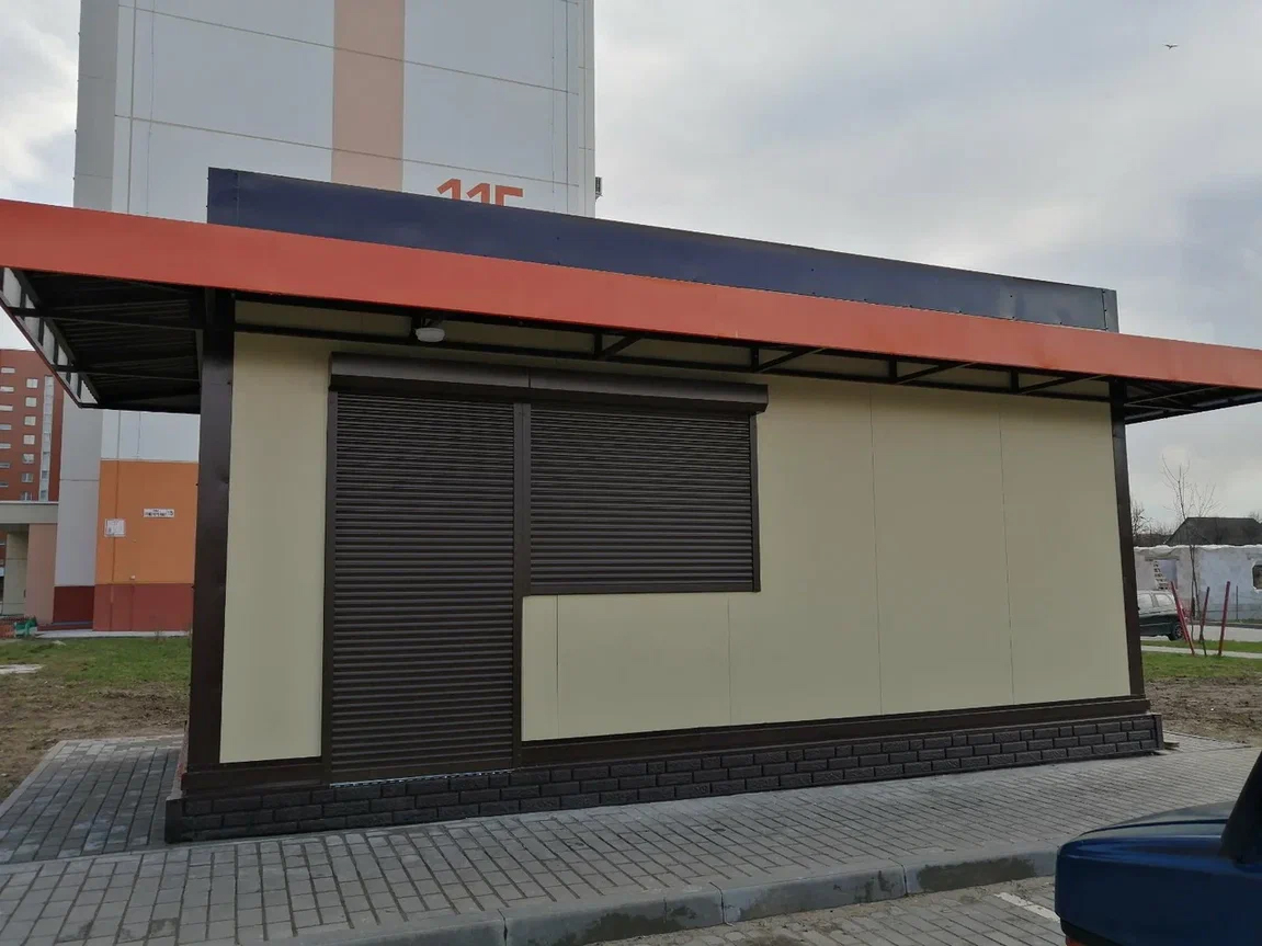 Установка роллета на торговый павильон, г. Гомель